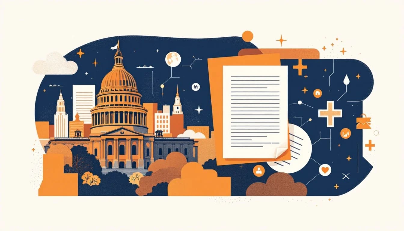 North Carolina state capitol building with healthcare and community support imagery