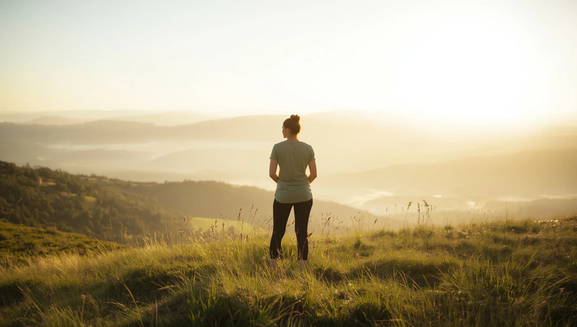 Person standing confidently looking toward a bright horizon - hope in addiction recovery