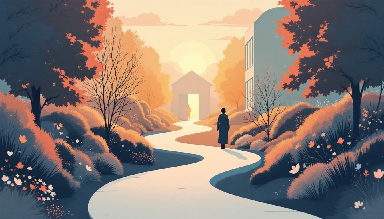 Supportive pathway illustration representing evidence-based stimulant addiction treatment