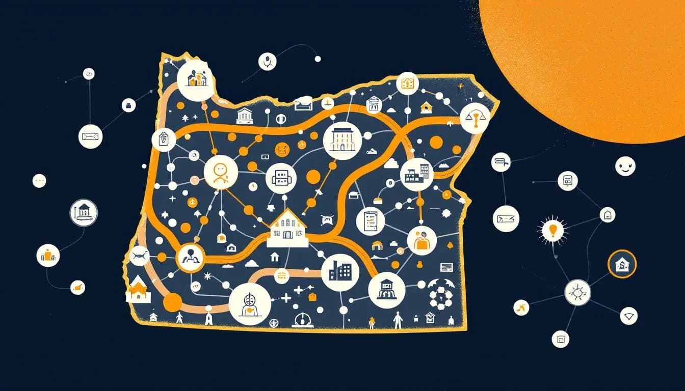 Oregon state network of community treatment services