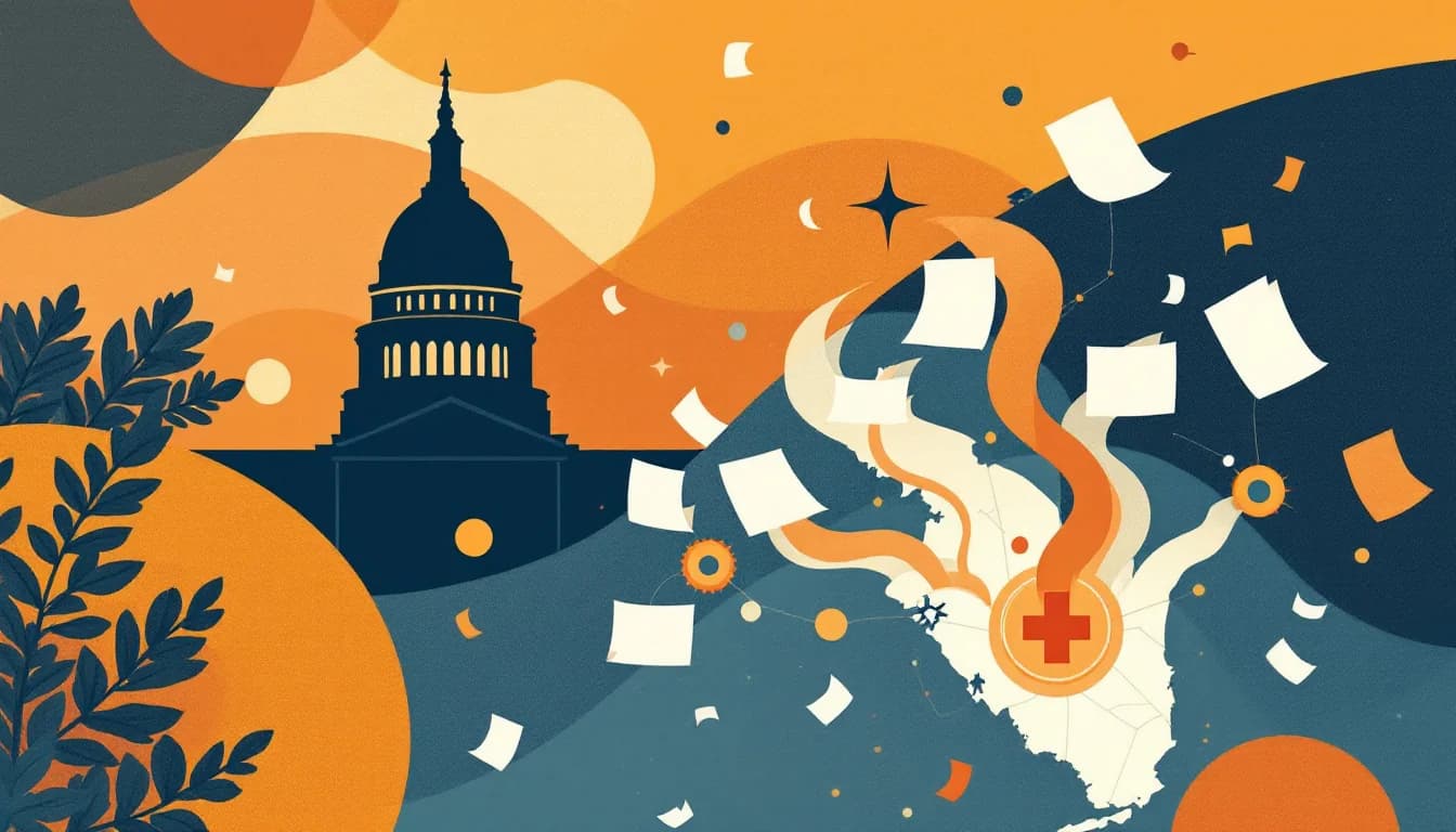Florida state capitol with healthcare network connections